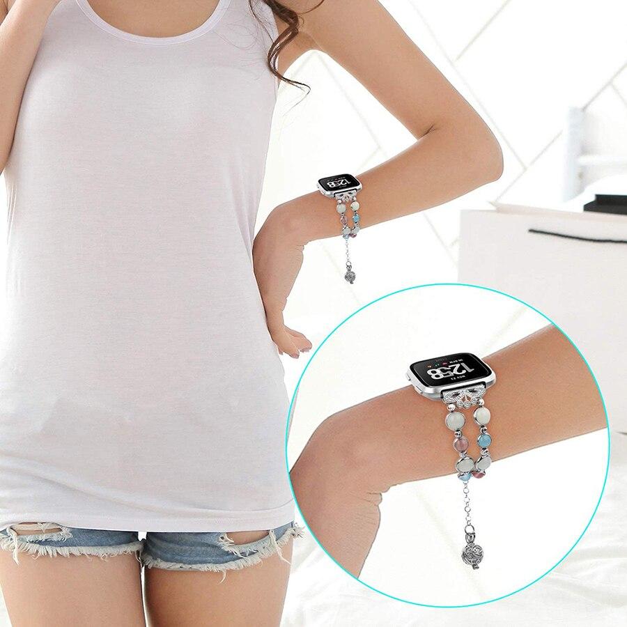 Женский ремешок для умных часов Fitbit Sense, браслет для Fitbit Versa 3/2/Lite, ночной светящийся ювелирный ремешок для часов