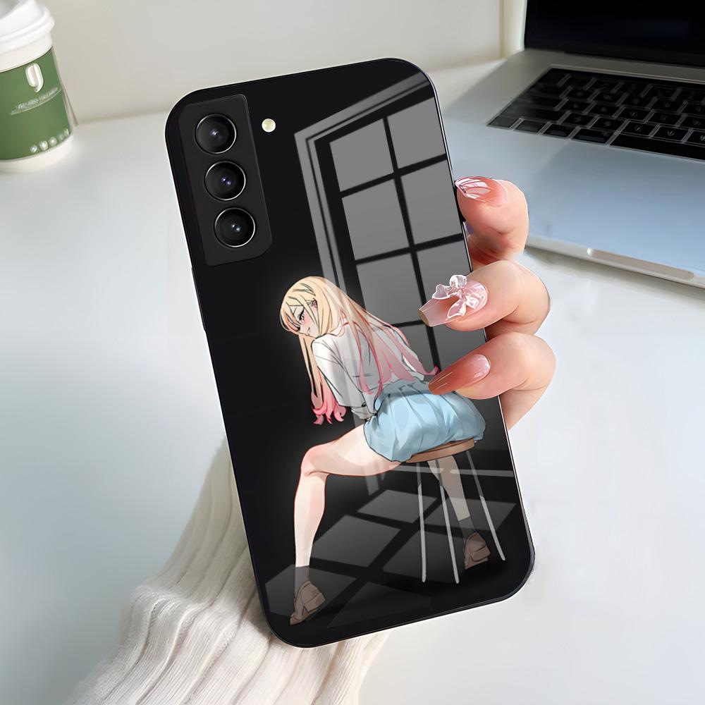 Чехол для телефона Sono Bisque Doll Wa Koi Wo Suru для Samsung A56 A36 A26 A16 A15 A25 A35 A55 A14 A34 A24 A54 Стеклянный чехол