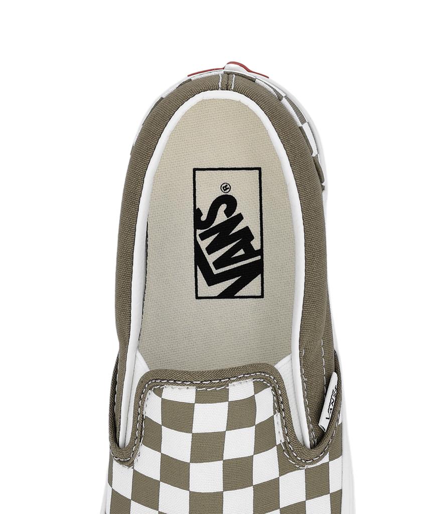 Классические слипоны Vans - (Теория цвета) Шахматный оливково-коричневый / Vn000Z7Aovb1