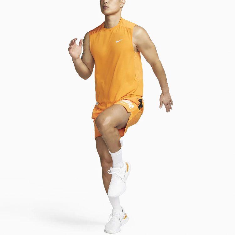 Nike Мужская майка для бега Оранжевая DX0852-836