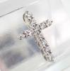 [Used] Pt900 Diamond/0.25ct Cross Pendant/g524-20