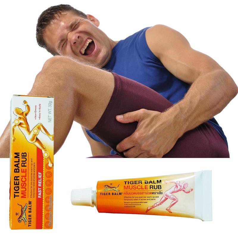 Tiger Balm Набор из 4 продуктов - Relax & Strong Massage - 2 баночки бальзама, крем для мышц, линимент для массажа - Товары Таиланда