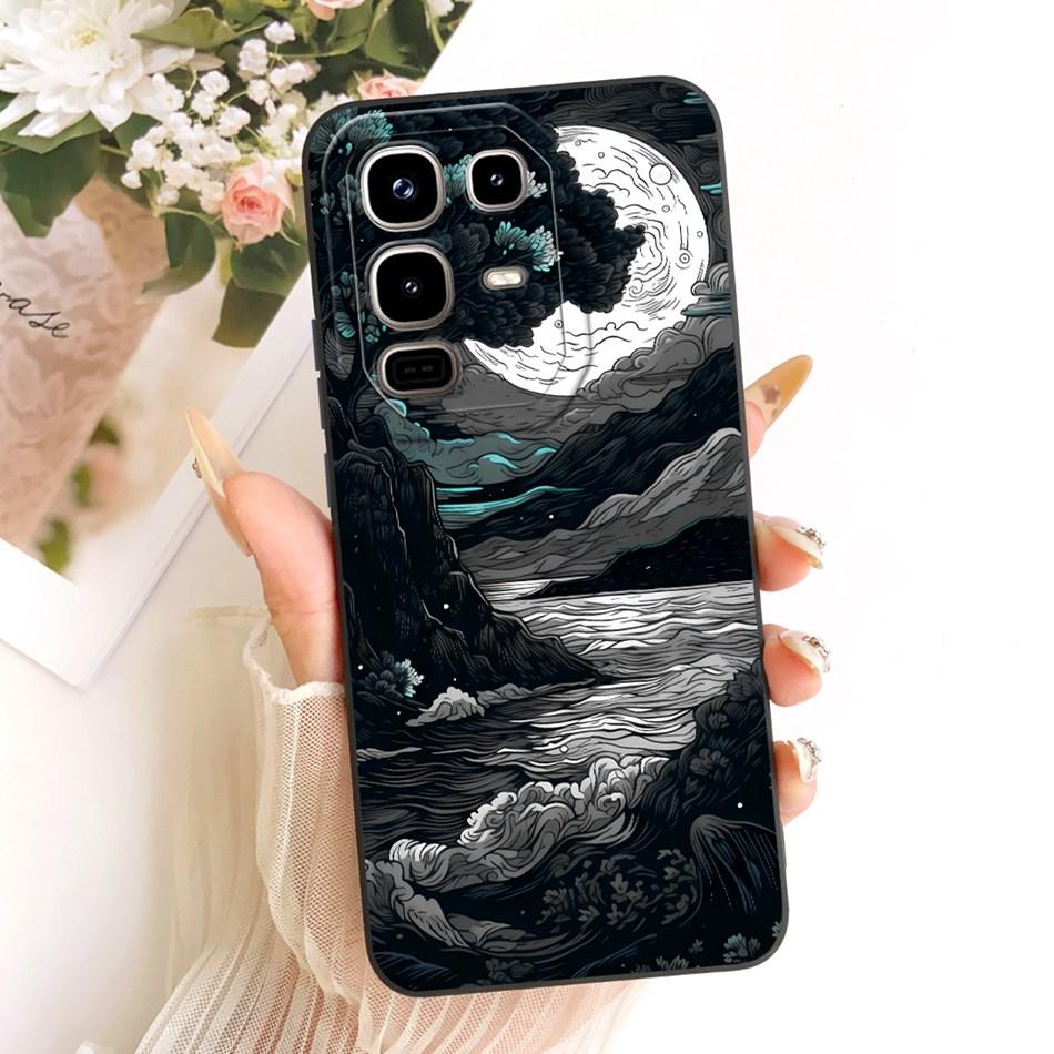 For Infinix Note 50 Pro 4G X6855 Fashion Dusk Beach Painting Phone Case For Infinix Note50 4G X6858 Soft Silicone Covers Bumpers