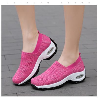 Новая женская обувь, Летняя дышащая обувь для мам, Ленивая обувь-шлепанцы на один шаг, Модная повседневная спортивная обувь больших размеров