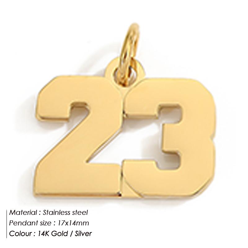 EMANCO Stainless Digital Accessories Pendant Necklace Charms Necklace Cosplay Jewelry Gift for DIY Jewelry Making