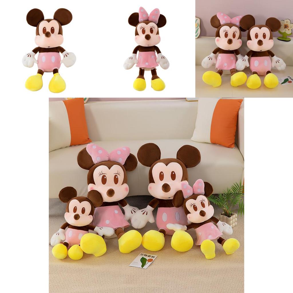 Плюшевая игрушка Микки Маус и Минни Маус от Disney, Коллекционная, Подарок для детей, Декор для свадебной вечеринки