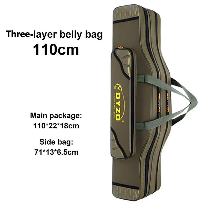 Layer Foldable 70cm130cm 234 Protable Fishing Rod Carrier Bag Fish Pole Tool Storage Bag Case Waterproof Fishing Tackle Xa81g