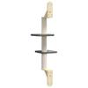 Wall Mounted Cat Tree with Scratching Post Dark Gray 108 cm