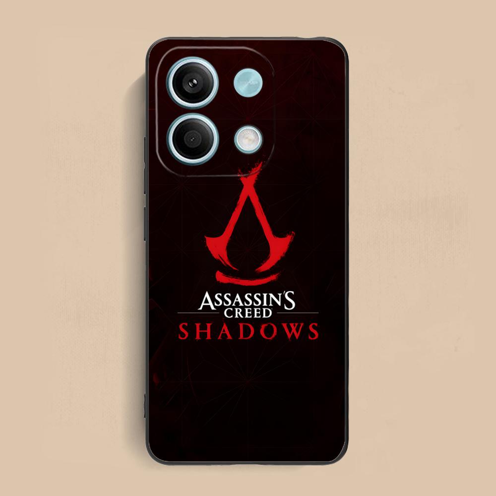 Чехол для телефона Assassin Shadow для Xiaomi Redmi Note 14 13 12 11 10 9 S A Pro Plus Lite 5G Черная крышка Мобильные телефоны Смартфон