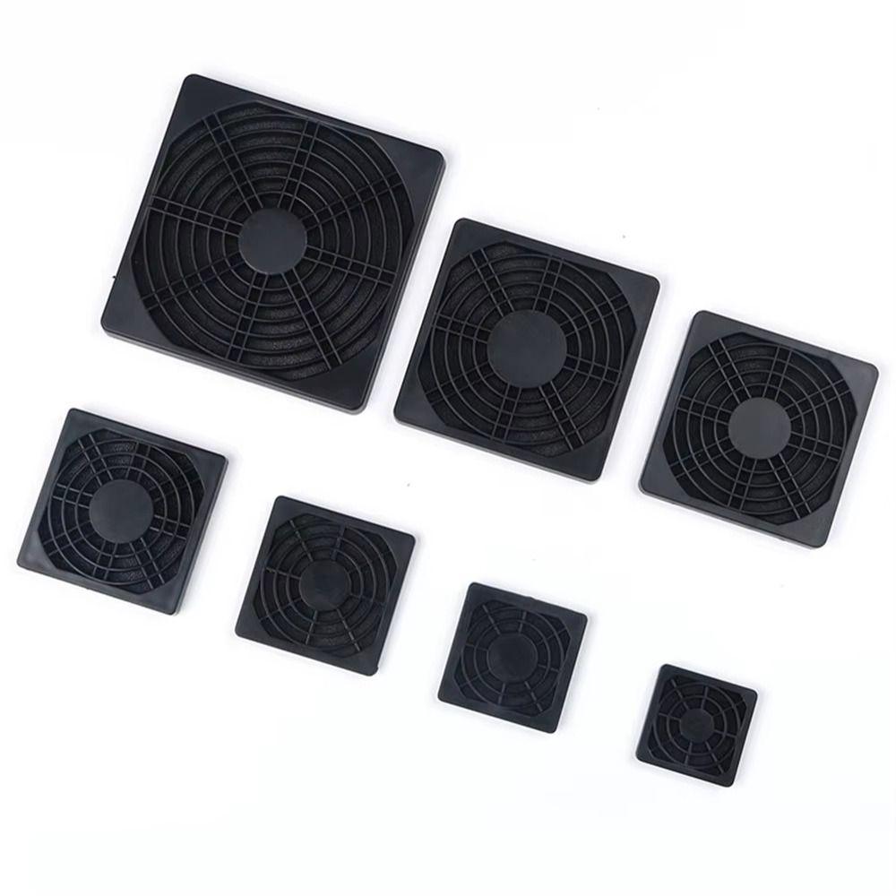 4Pcs Guard Grill Protector PC Computer Fan Filter 40/50/60/80/90/120mm ABS Case Fan Dust Filter Cleaning Case 3in1