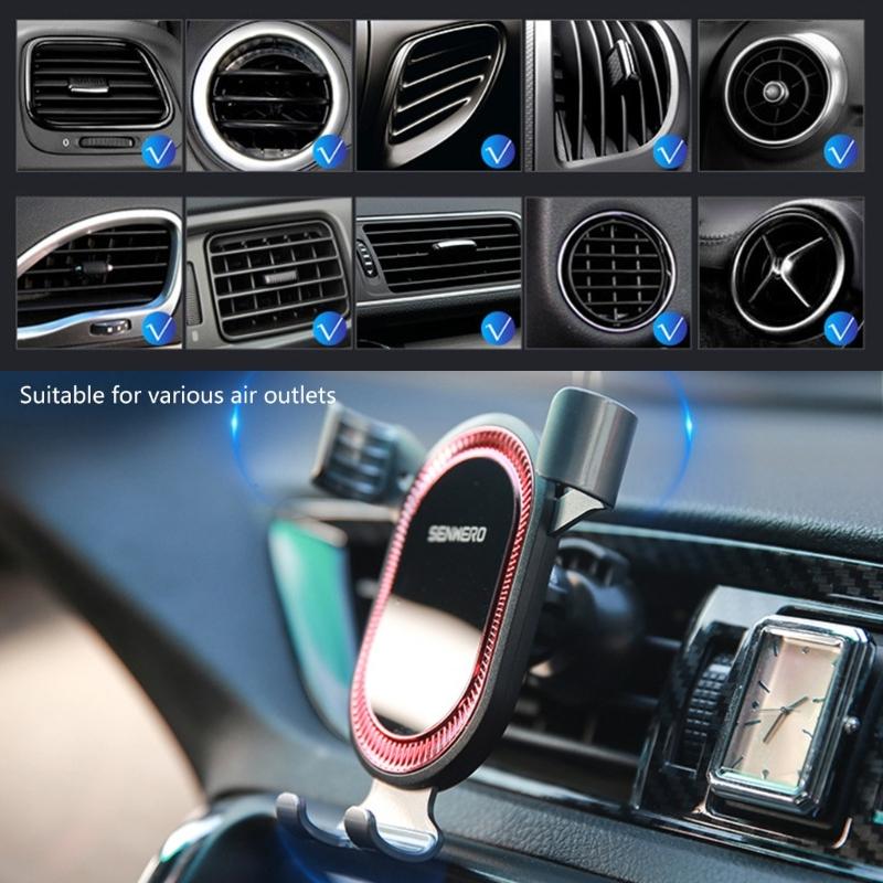 Автомобильный держатель для телефона 360° с гравитационным механизмом Автоматическая блокировка для смартфонов