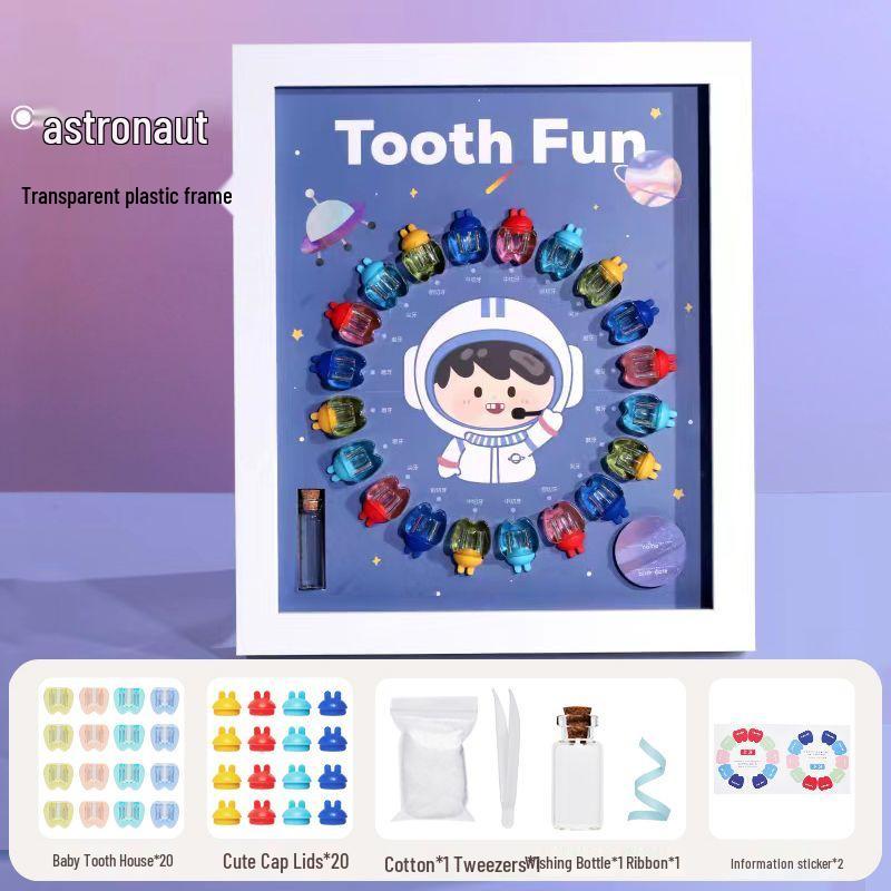 Children's Tooth Storage & Keepsake Box: Boy/Girl Baby Tooth Collection