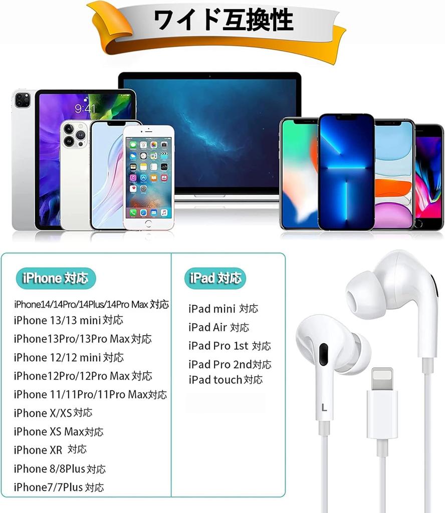 Оригинальные наушники Lightning для iPhone, проводные, совместимые с MFi, легкое подключение, стереонаушники с микрофоном, четкие звонки, пульт управления, громкость