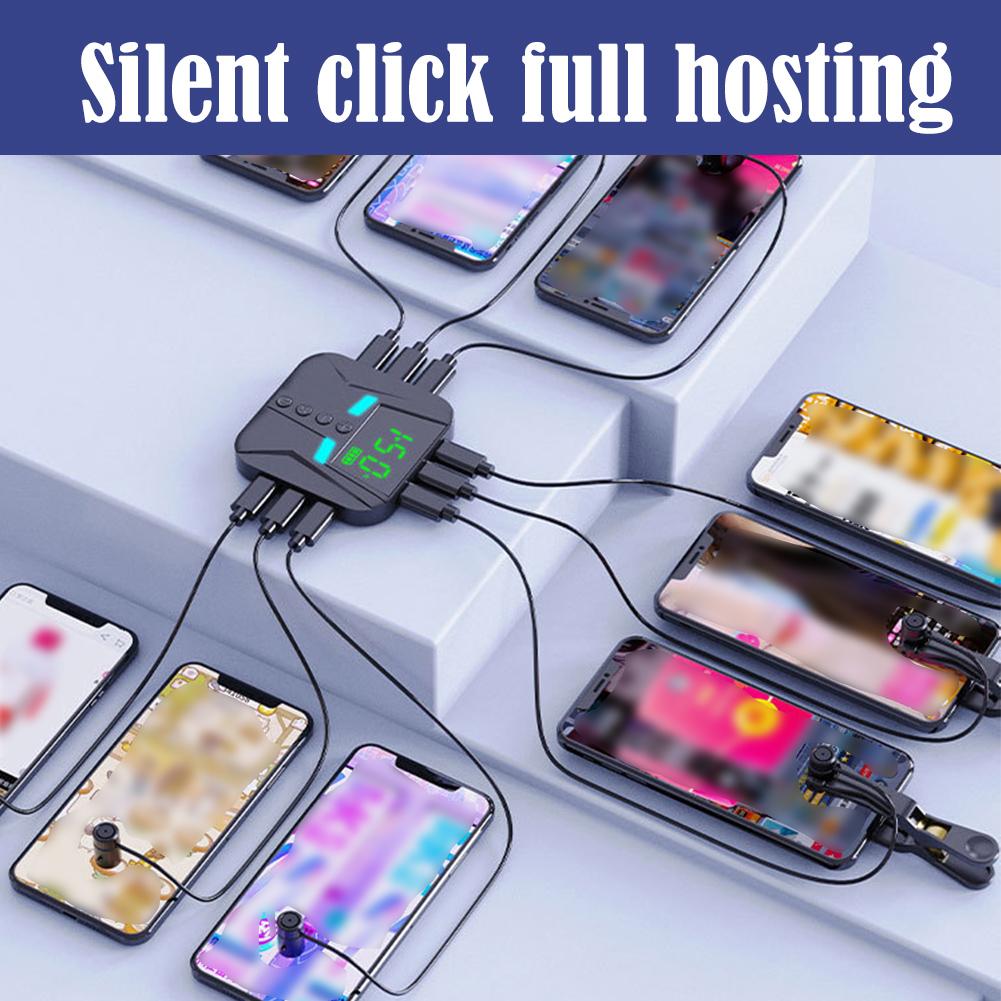 Mobile Phone Screen Clicker Device Live Broadcast Fast Praise Automatic Game Hanging Loop Connecting Device Buying Artifact 5