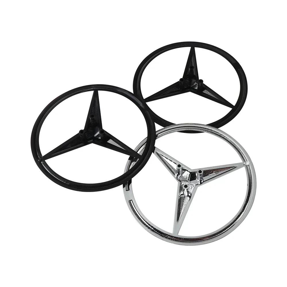 C200 E200 New 2025 For Mercedes Benz Mercedes Logo Badges Cover Decal 3D ABS Car Rear Trunk Emblem Sticker For Mercedes Benz W17