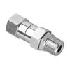 Аксессуар для мойки высокого давления 3/8'' NPT Наружная резьба/M22 14 мм Поворотное соединение Нержавеющая сталь Быстросъемный соединитель Антикоррозийный