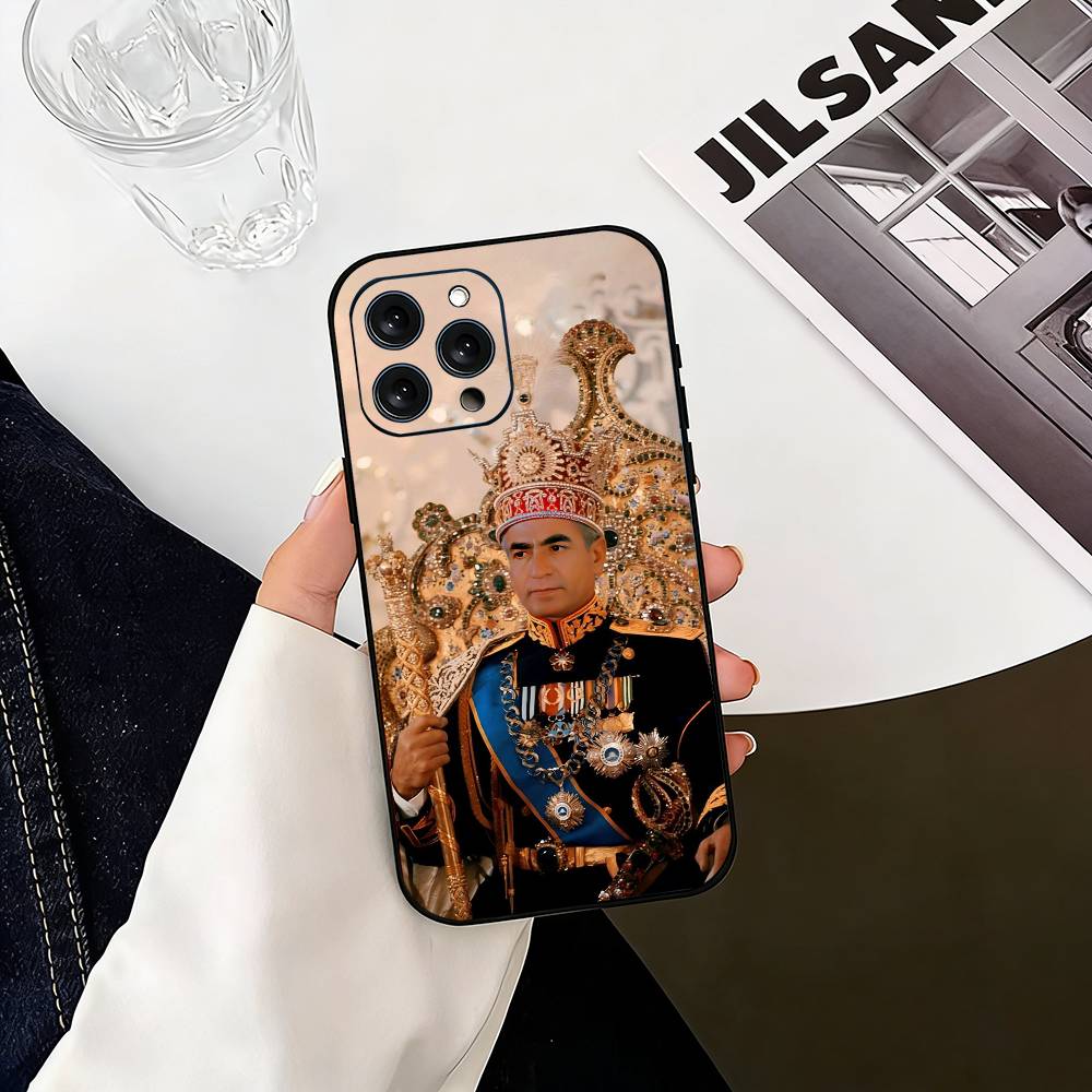 Чехол для iPhone с изображением Мохаммада Резы Пехлеви Для iPhone 17,16,15,14,13,12,11 Plus,Pro Max,XS,Мягкий силиконовый черный чехол