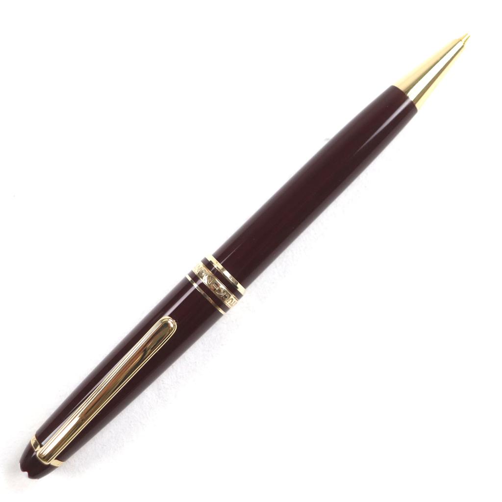 Great MONTBLANC mechanical pencil Meisterstck Classic Bordeaux gold mens Used