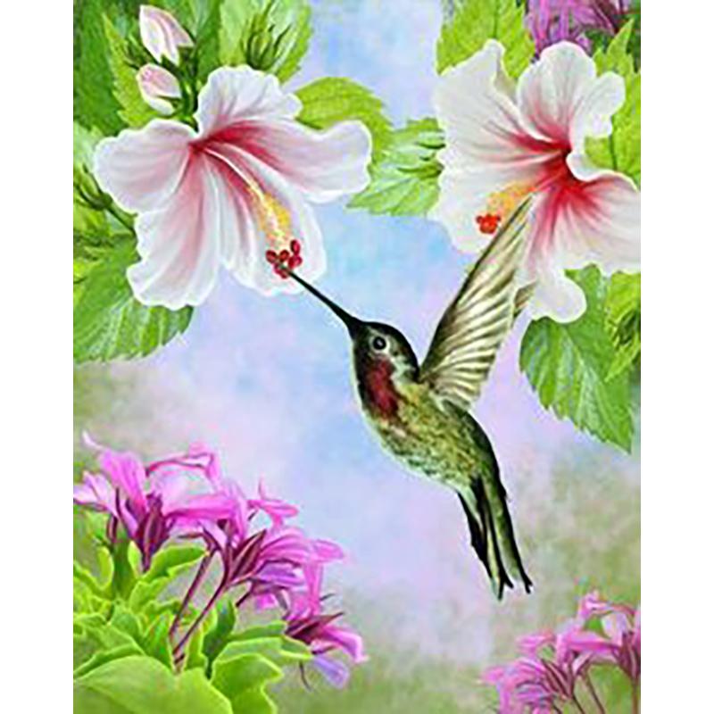5D DIY Алмазная картина Птица Пейзаж Полный Круглый Алмазная вышивка Набор для вышивки крестом Мозаика Украшение со стразами Подарок