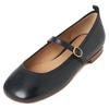 Pellico Mary Jane Flat Shoes, 0832 BOLLE10, Women's, Black, Size 25.0 Cm