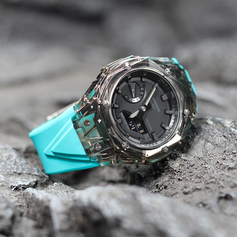 Casio Унисекс часы с двойным дисплеем (жидкокристаллический/аналоговый) серии GA-2100-1A1(часы--)
