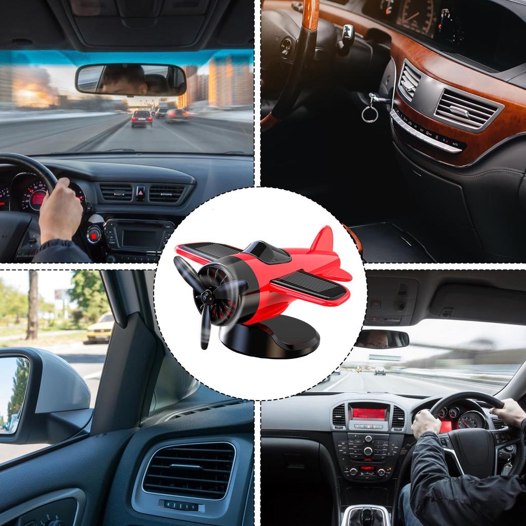 Dgayaeic Solar Powered Car Decor | Dashboard Decor | Spinning, Drifting, Fans Collectors Item for Men and Women Driver