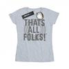 Looney Tunes Womens/Ladies That´s All Folks Text Cotton T-Shirt