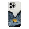 Серебряный чехол для iPhone с масляной живописью для моделей 13/14 Pro/15 Pro Max/16 Pro/17