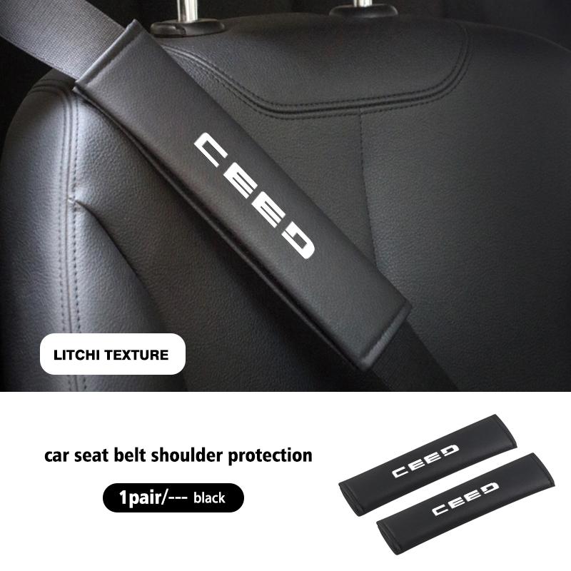 1/2PCS Car Safety Belt Shoulder Straps Cover Protection Padding For KIA K5 K2 Rio Optima Sportage Venga Sorento Stonic Forte sah256