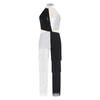 Girls Sequin Dance Jumpsuit Halter Sleeveless Cutout Back Color Block Tassel Design Latin Disco Party Bodysuit