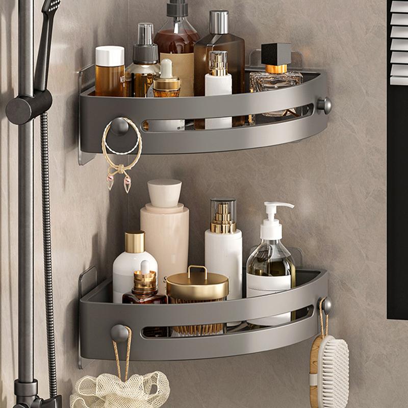 Трехъярусная настенная полка для ванной комнаты, не требующая сверления, угловая полка для душа, пластиковая полка для шампуня, полка для хранения принадлежностей для душа, аксессуары для ванной комнаты