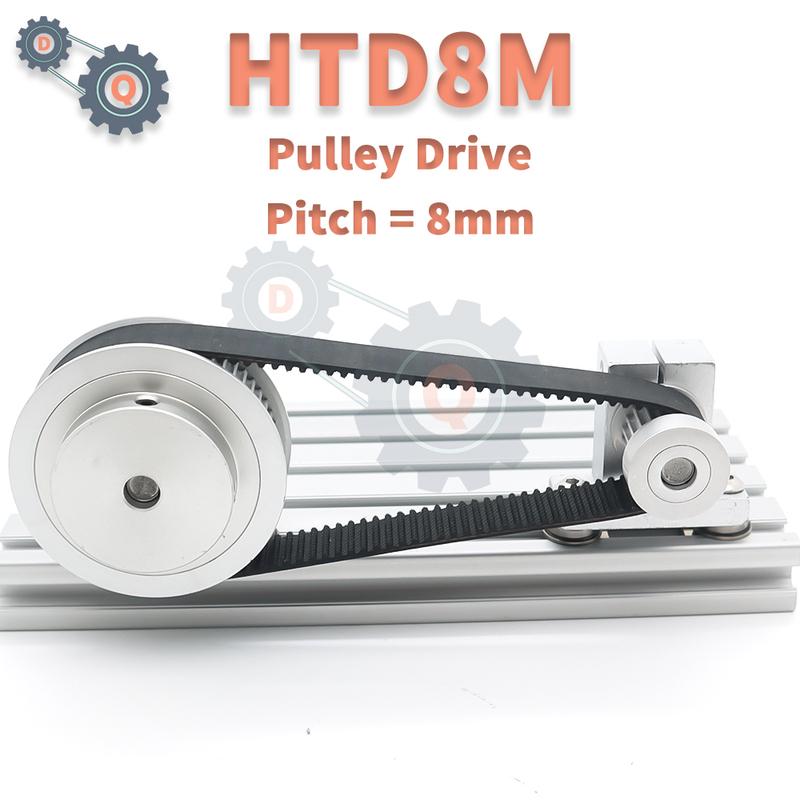 HTD 8M Timing Belt Length 936mm to 1264mm HTD8M Rubber Belt Width 15mm 20mm 25mm 30mm 40mm 50mm HTD8M Closed Loop Belt 8M Belt