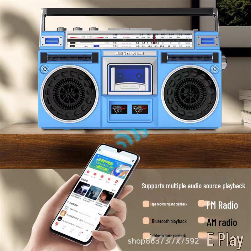 Ретро Bluetooth Кассетный Плеер и Диктофон - Универсальное Стерео в Винтажном Стиле