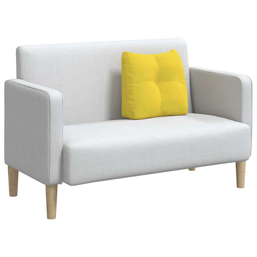 Back Cushion Light Yellow 45 x 24 x 50 cm Fabric