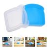Toast Shaped Silicone Sandwich Box Airtight Prep Keeper Dishwasher Safe Food Container  For Office
