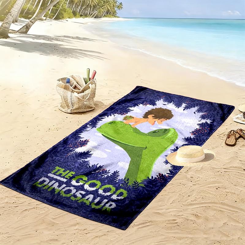 The Good Dinosaur Creative 2D Flat Print Beach Towel, Large Soft Quick Dry Towel for Beach Camping SwimmingZSTJ0915005