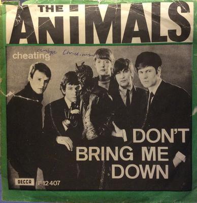 Пластинка 7 дюймов ANIMALS - Don't Bring Me Down F12407 Decca 1966 Дания Рок Б/у