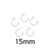 6pcs Stainless Steel C-shaped Ear Hook Earring Pendant Earrings Accessories Ear Pin DIY Handmade Earring Jewelry Making Findings