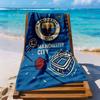 Manchester City Beach Towel Quickdry Soft Microfiber Comfortable Lightweight Suitable For Swimming Gym Camping Yoga Vacation