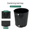 Высококачественная многоразовая садовая сумка из полипропилена, водонепроницаемая, 120/270/500 л, большая вместимость, складной черный мешок для листьев, сад