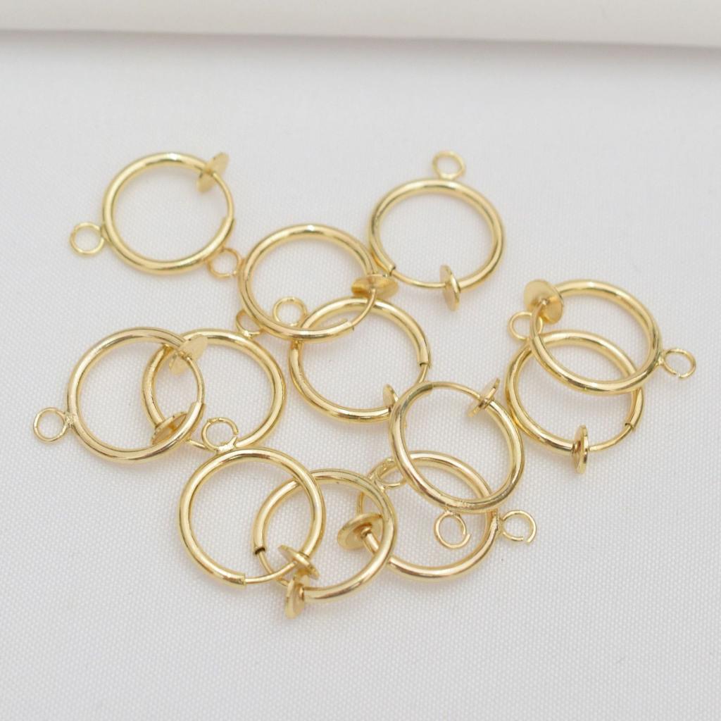 10 шт. модные невидимые безушные клипсы для ушей 13 мм пружинные клипсы для ушей с подвесными аксессуарами для самостоятельной работы