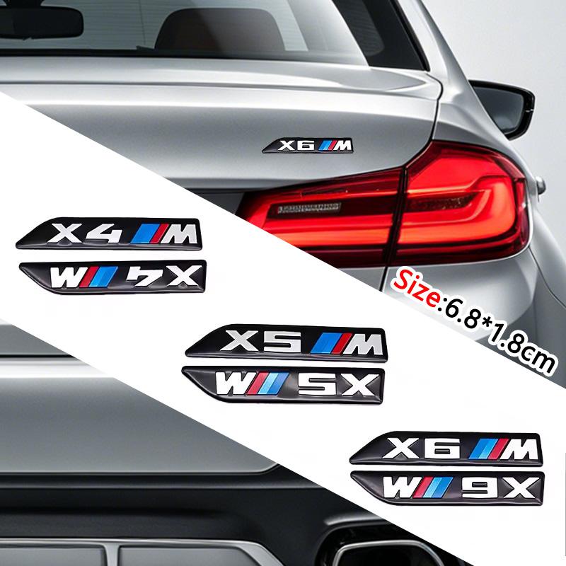 FD20-FD19-FD17-2pcs Car Body Side Badge Body Rear Trunk Decor Sticker For BMW X3 X4 X5 X6 F10 E90 E30 E39 E36 E87 E92 E83 F25 F26 E70 G06 E71