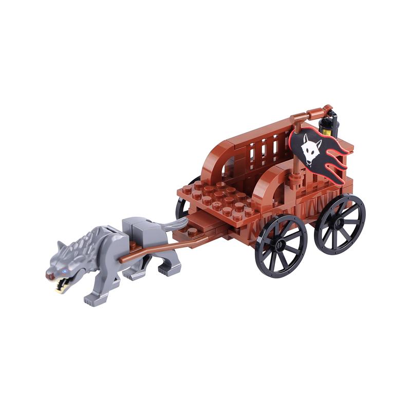 MOC Средневековая Сцена Строительные Блоки Военный Лагерь Viking Warrior Солдаты Палатка Аванпост Пиратский Корабль Конюшня Замковая Стена Кирпичи Игрушка