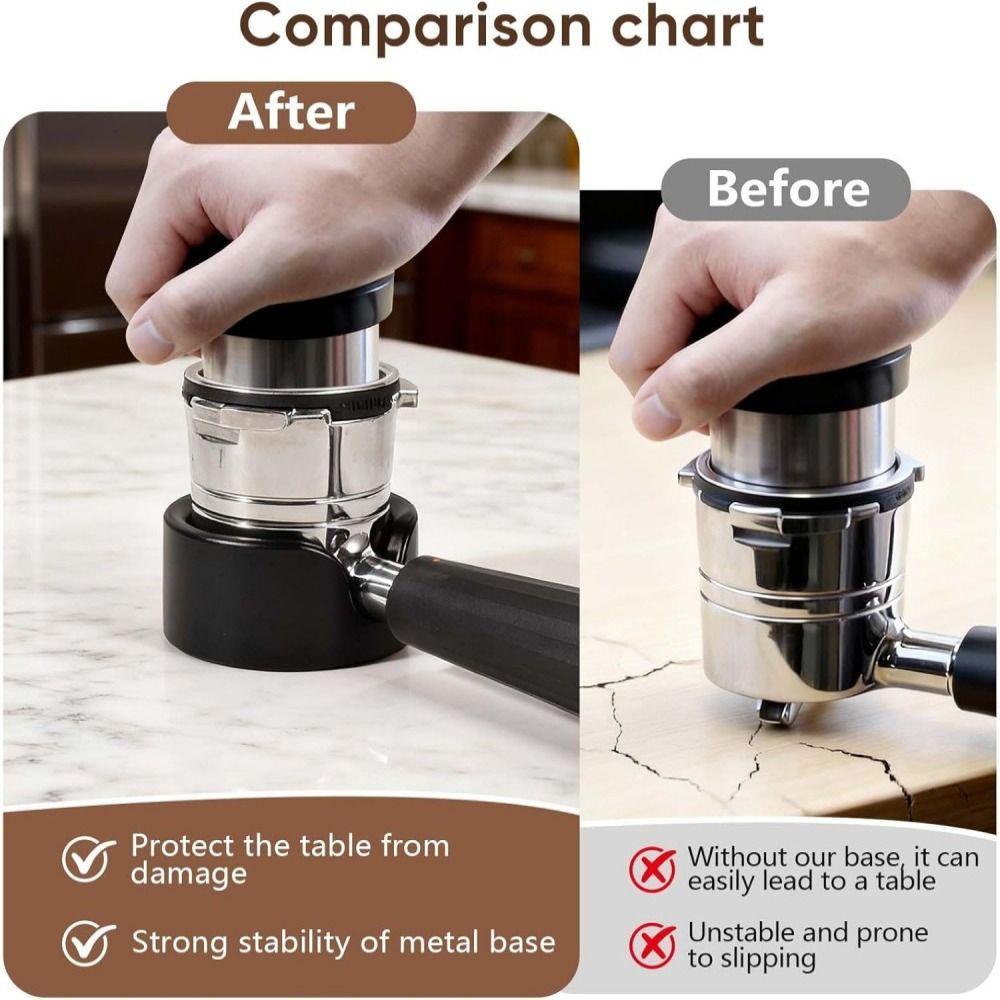 Anti-Slip Coffee Tamper Holder Enhanced Tamping Stability Heat-Resistant Coffee Press Base Silicone Tamper Mat Coffee Brewing