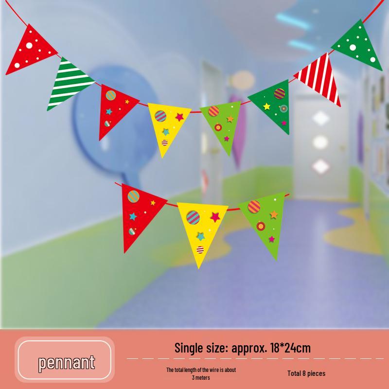 Creative Back-to-School Cartoon Banner Decoration for Classrooms and Kindergartens