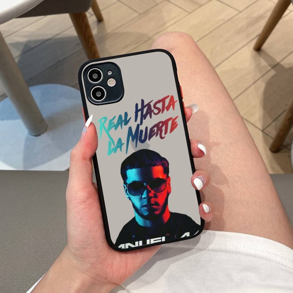 Anuel AA Rapper Phone Case for iPhone 16 15 14 11 12 13 Pro Max X XS Translucent Matte Cover