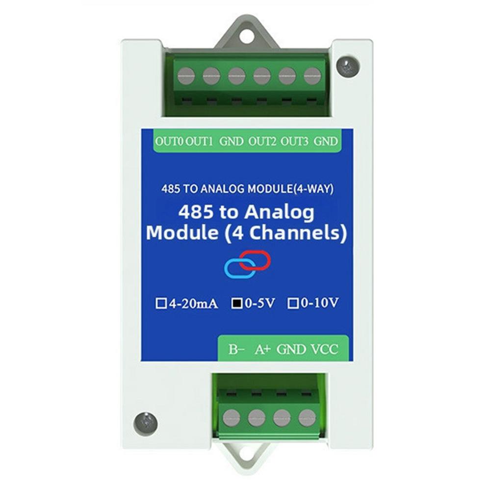 Industrial Grade RS485 to Analog Input Module with 2 or 4 Input Channels 4-20mA 0-5V 0-10V Signal Acquisition RTU Support