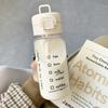 520 мл симпатичная пластиковая бутылка для питья с соломинкой мультяшная бутылка для воды портативная герметичная посуда для питья молока кофе чая