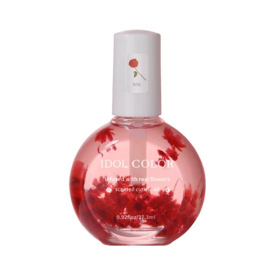 Nail Oil with Dried Flower Extracts Nourishing Moisturizing Treatment for Stronger Nails Floral Fragrance Gel Polish Nail Care Oil for Manicure