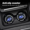 1/2pcs Silica Gel Car Coaster Water Cup Anti-slip Pad For Subaru XV BRZ WRX STI Forester Ascent Impreza Legacy Outback Levorg